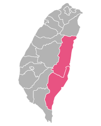 台灣東部地圖