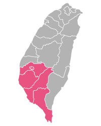 台灣南部地圖